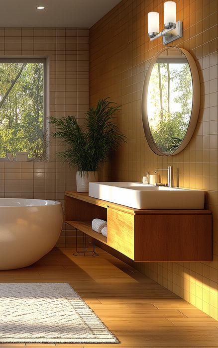 Vanity Z-Lite 3044-2V-BN Brushed Nickel Danica 2 Light Vanity Z-Lite