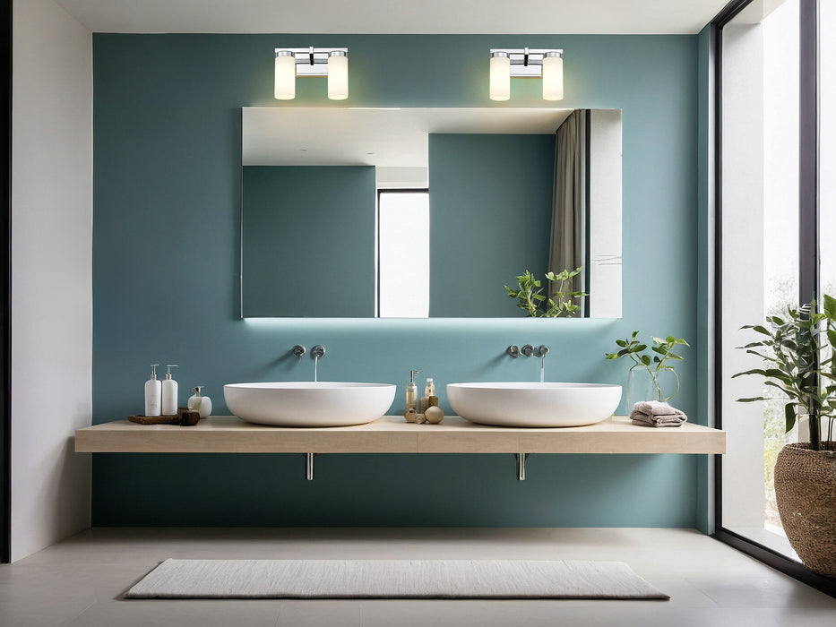 Vanity Z-Lite 3044-2V-CH Chrome Danica 2 Light Vanity Z-Lite