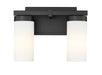 Vanity Z-Lite 3044-2V-MB Matte Black Danica 2 Light Vanity Z-Lite