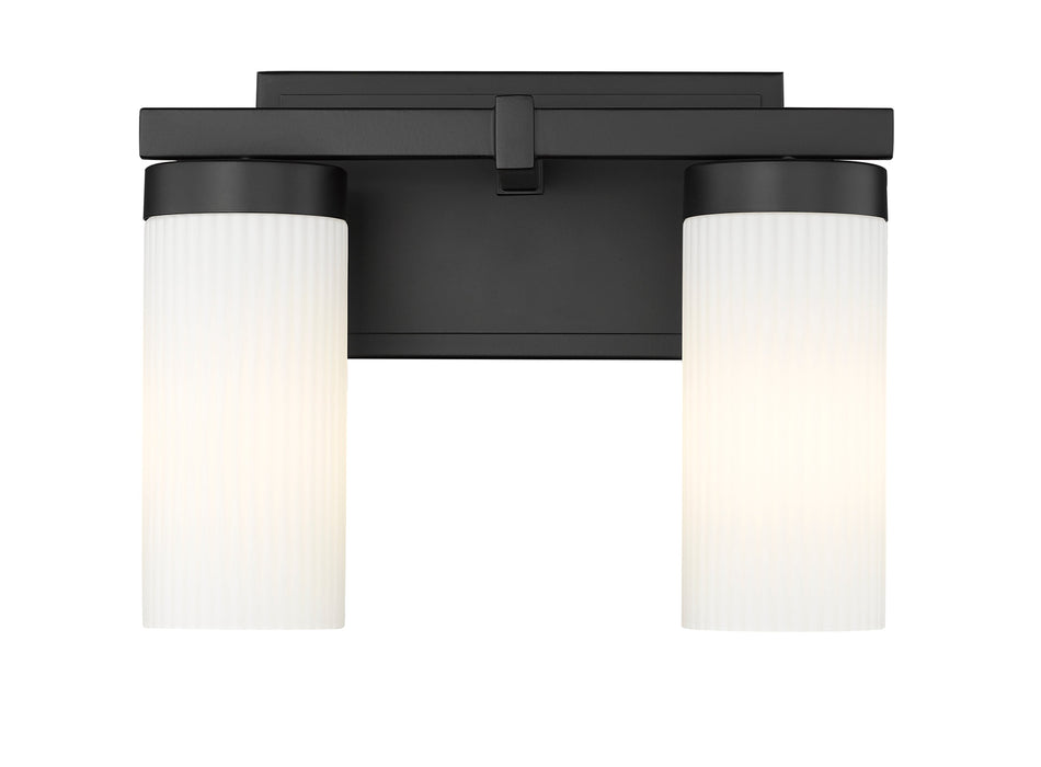 Vanity Z-Lite 3044-2V-MB Matte Black Danica 2 Light Vanity Z-Lite