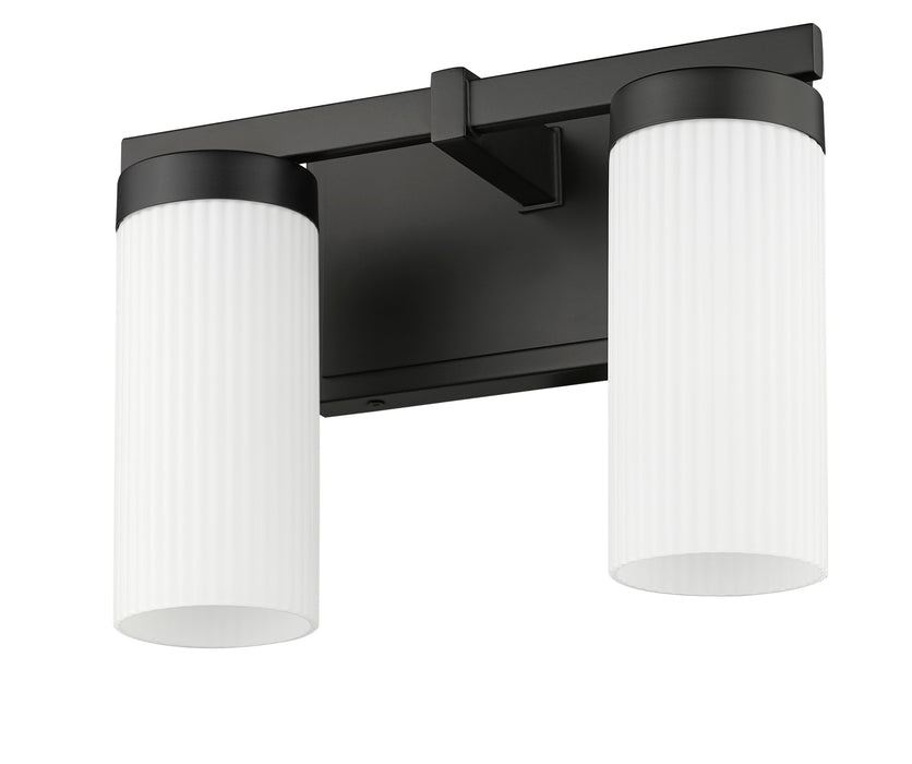 Vanity Z-Lite 3044-2V-MB Matte Black Danica 2 Light Vanity Z-Lite