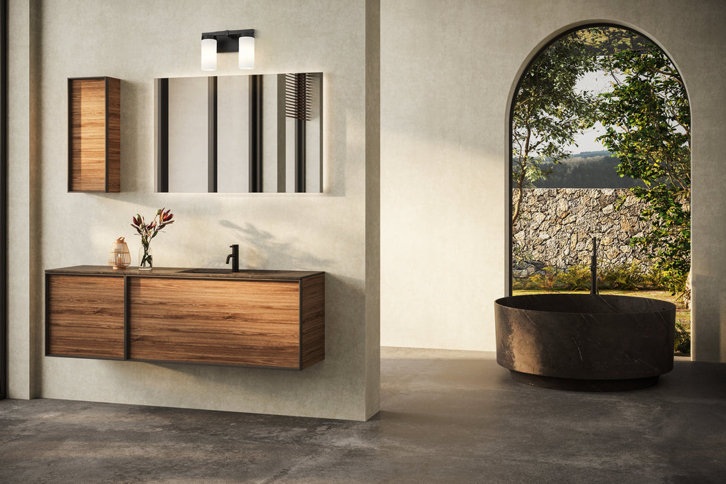 Vanity Z-Lite 3044-2V-MB Matte Black Danica 2 Light Vanity Z-Lite