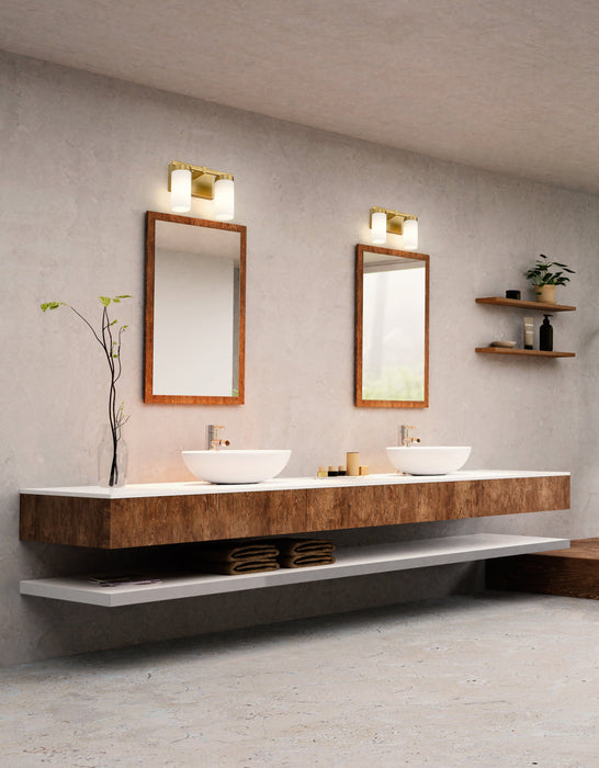 Vanity Z-Lite 3044-2V-MGLD Modern Gold Danica 2 Light Vanity Z-Lite