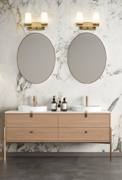 Vanity Z-Lite 3044-2V-MGLD Modern Gold Danica 2 Light Vanity Z-Lite