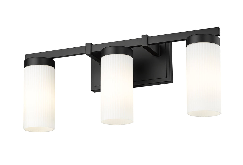 Vanity Z-Lite 3044-3V-MB Matte Black Danica 3 Light Vanity Z-Lite