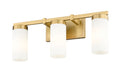 Vanity Z-Lite 3044-3V-MGLD Modern Gold Danica 3 Light Vanity Z-Lite