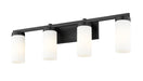Vanity Z-Lite 3044-4V-MB Matte Black Danica 4 Light Vanity Z-Lite