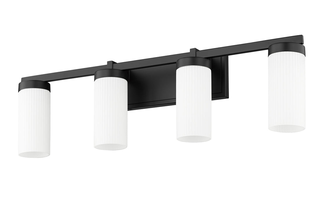 Vanity Z-Lite 3044-4V-MB Matte Black Danica 4 Light Vanity Z-Lite