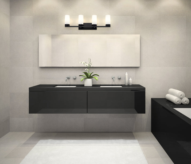 Vanity Z-Lite 3044-4V-MB Matte Black Danica 4 Light Vanity Z-Lite