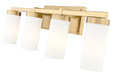 Vanity Z-Lite 3044-4V-MGLD Modern Gold Danica 4 Light Vanity Z-Lite