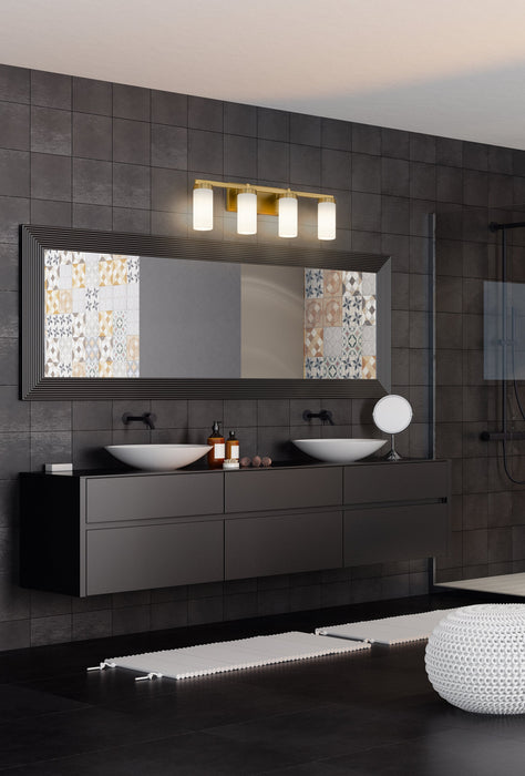 Vanity Z-Lite 3044-4V-MGLD Modern Gold Danica 4 Light Vanity Z-Lite