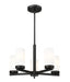 Chandelier Z-Lite 3044-5MB Matte Black Danica 5 Light Chandelier Z-Lite