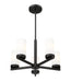 Chandelier Z-Lite 3044-5MB Matte Black Danica 5 Light Chandelier Z-Lite