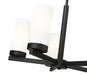 Chandelier Z-Lite 3044-5MB Matte Black Danica 5 Light Chandelier Z-Lite