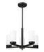 Chandelier Z-Lite 3044-5MB Matte Black Danica 5 Light Chandelier Z-Lite
