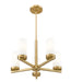 Chandelier Z-Lite 3044-5MGLD Modern Gold Danica 5 Light Chandelier Z-Lite
