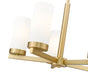 Chandelier Z-Lite 3044-5MGLD Modern Gold Danica 5 Light Chandelier Z-Lite