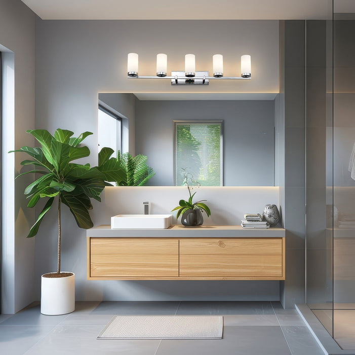 Vanity Z-Lite 3044-5V-CH Chrome Danica 5 Light Vanity Z-Lite