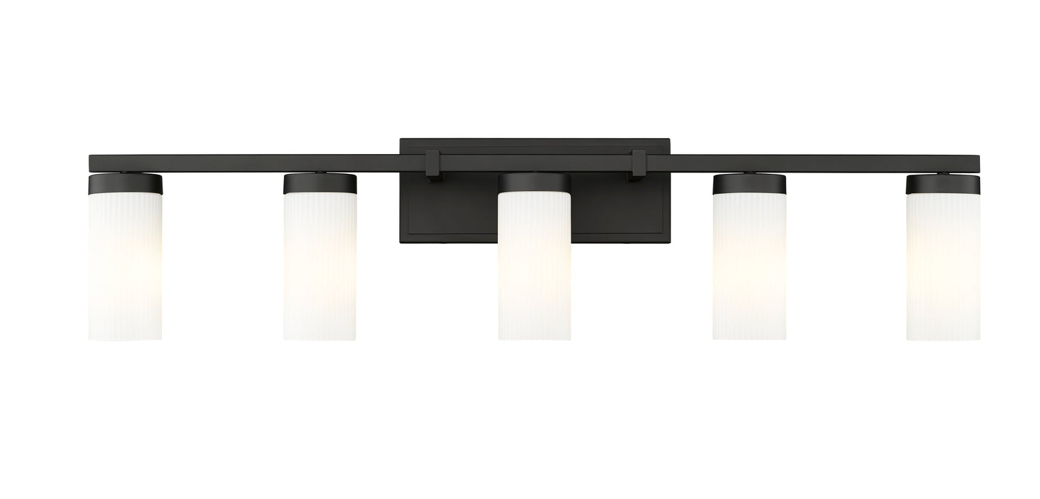 Vanity Z-Lite 3044-5V-MB Matte Black Danica 5 Light Vanity Z-Lite
