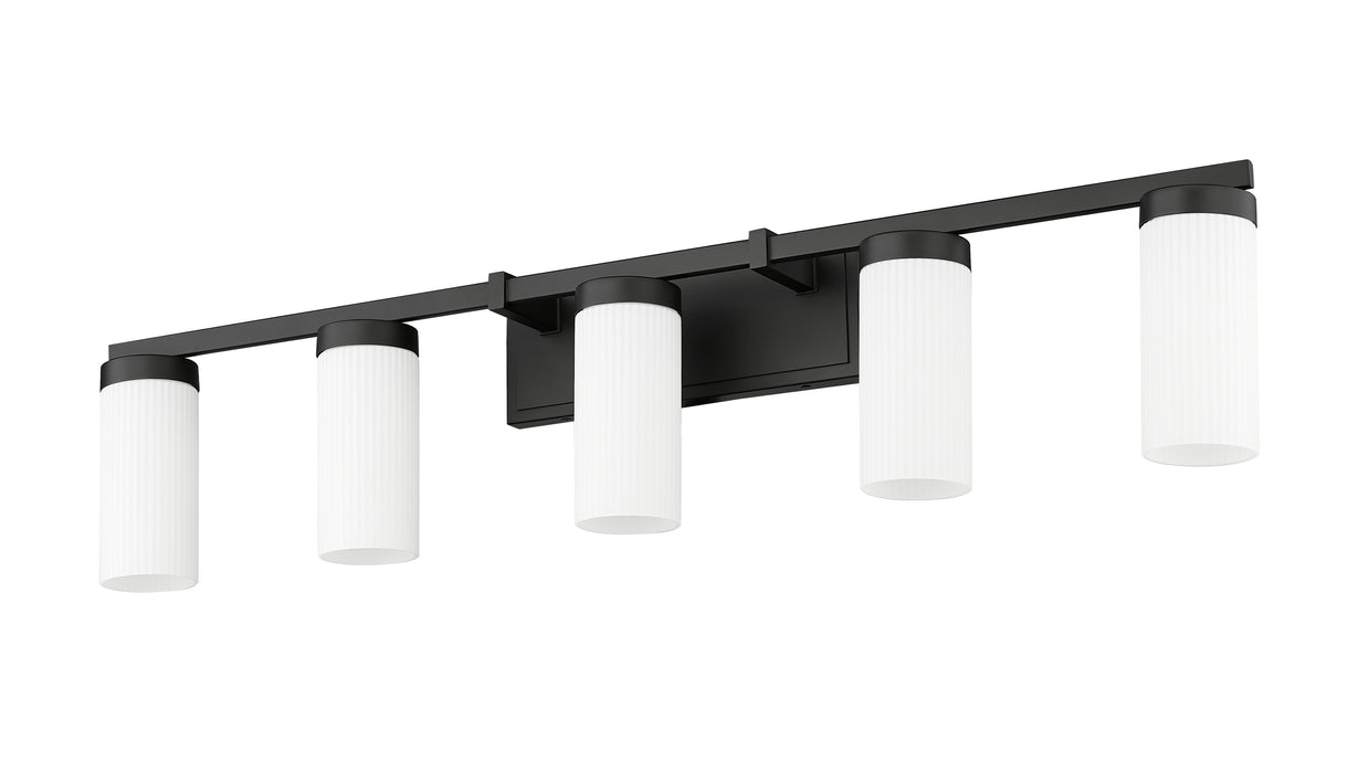 Vanity Z-Lite 3044-5V-MB Matte Black Danica 5 Light Vanity Z-Lite