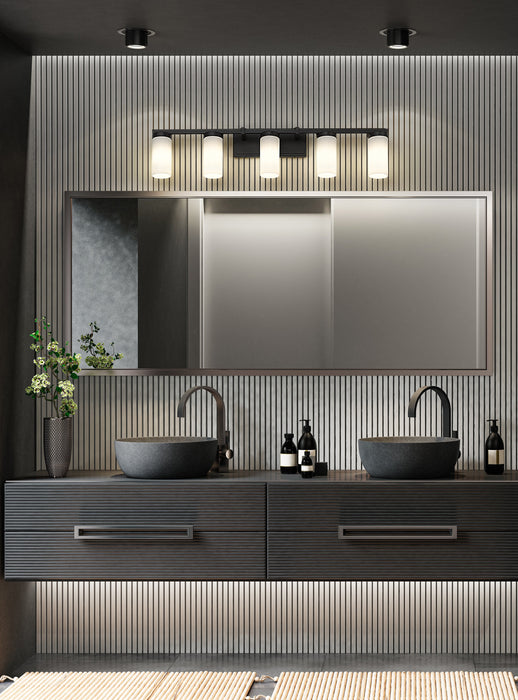 Vanity Z-Lite 3044-5V-MB Matte Black Danica 5 Light Vanity Z-Lite