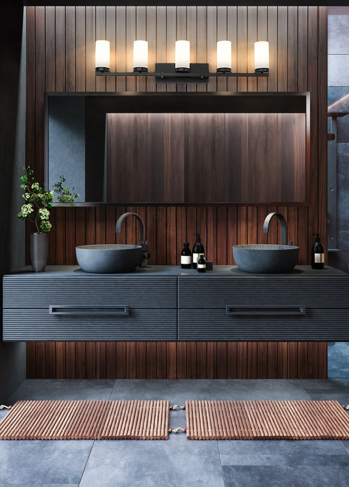 Vanity Z-Lite 3044-5V-MB Matte Black Danica 5 Light Vanity Z-Lite