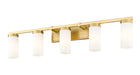 Vanity Z-Lite 3044-5V-MGLD Modern Gold Danica 5 Light Vanity Z-Lite