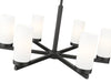 Chandelier Z-Lite 3044-6MB Matte Black Danica 6 Light Chandelier Z-Lite
