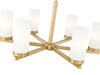 Chandelier Z-Lite 3044-6MGLD Modern Gold Danica 6 Light Chandelier Z-Lite