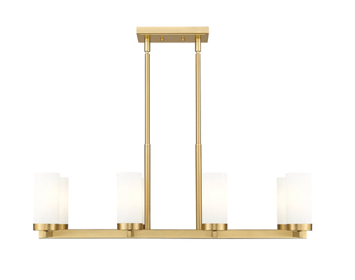 Linear Chandelier Z-Lite 3044-8L-MGLD Modern Gold Danica 8 Light Linear Chandelier Z-Lite