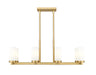 Linear Chandelier Z-Lite 3044-8L-MGLD Modern Gold Danica 8 Light Linear Chandelier Z-Lite