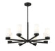 Chandelier Z-Lite 3044-8MB Matte Black Danica 8 Light Chandelier Z-Lite