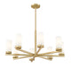 Chandelier Z-Lite 3044-8MGLD Modern Gold Danica 8 Light Chandelier Z-Lite