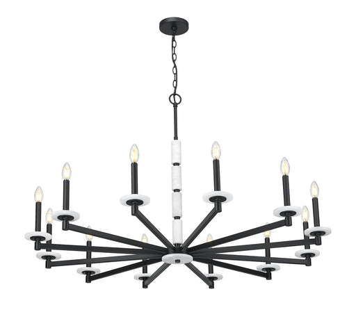 Chandelier Z-Lite 3045-12MB Matte Black Kaden 12 Light Chandelier Z-Lite