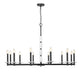 Chandelier Z-Lite 3045-12MB Matte Black Kaden 12 Light Chandelier Z-Lite