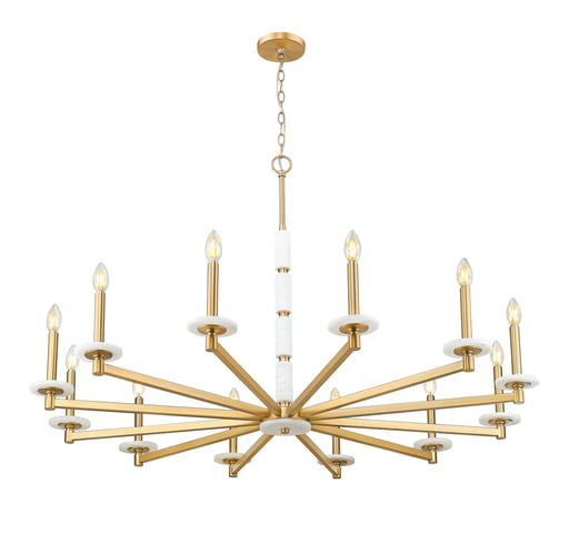 Chandelier Z-Lite 3045-12MGLD Modern Gold Kaden 12 Light Chandelier Z-Lite