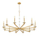 Chandelier Z-Lite 3045-12MGLD Modern Gold Kaden 12 Light Chandelier Z-Lite