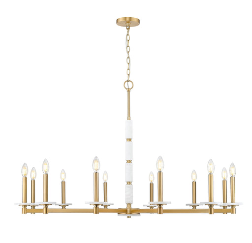 Chandelier Z-Lite 3045-12MGLD Modern Gold Kaden 12 Light Chandelier Z-Lite