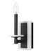 Wall Sconce Z-Lite 3045-1S-MB Matte Black Kaden 1 Light Wall Sconce Z-Lite