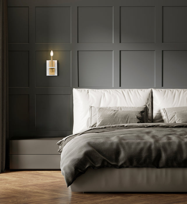 Wall Sconce Z-Lite 3045-1S-MGLD Modern Gold Kaden 1 Light Wall Sconce Z-Lite