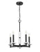 Chandelier Z-Lite 3045-5MB Matte Black Kaden 5 Light Chandelier Z-Lite