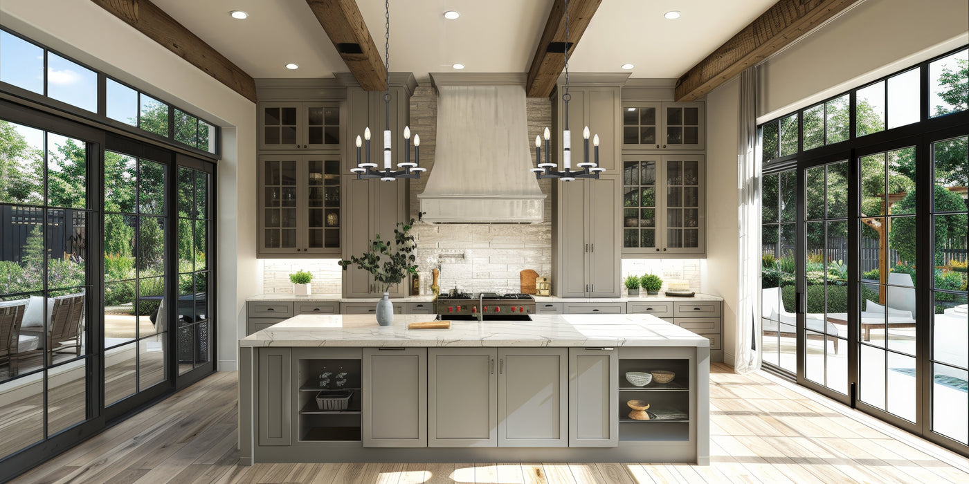 Chandelier Z-Lite 3045-5MB Matte Black Kaden 5 Light Chandelier Z-Lite