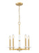 Chandelier Z-Lite 3045-5MGLD Modern Gold Kaden 5 Light Chandelier Z-Lite