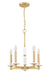 Chandelier Z-Lite 3045-5MGLD Modern Gold Kaden 5 Light Chandelier Z-Lite