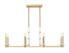 Linear Chandelier Z-Lite 3045-8L-MGLD Modern Gold Kaden 8 Light Linear Chandelier Z-Lite