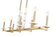 Linear Chandelier Z-Lite 3045-8L-MGLD Modern Gold Kaden 8 Light Linear Chandelier Z-Lite