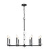 Chandelier Z-Lite 3045-8MB Matte Black Kaden 8 Light Chandelier Z-Lite