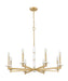 Chandelier Z-Lite 3045-8MGLD Modern Gold Kaden 8 Light Chandelier Z-Lite