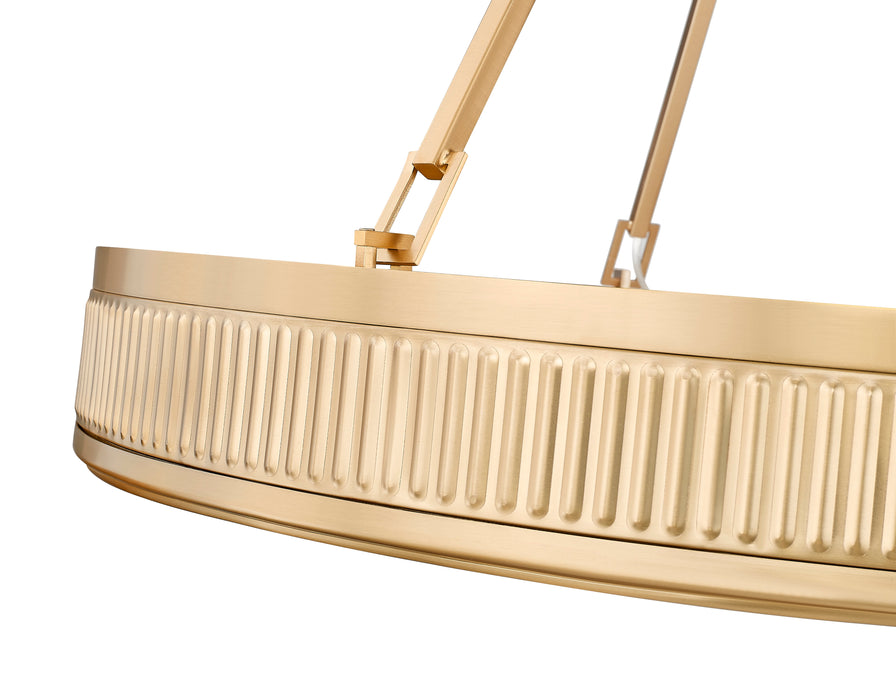 Pendant Z-Lite 3046P32-MGLD-LED Modern Gold Quinn 3 Light Pendant Z-Lite