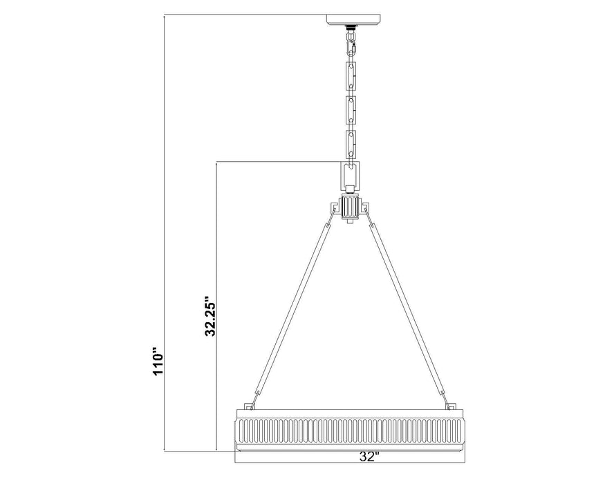 Pendant Z-Lite 3046P32-SN-LED Satin Nickel Quinn 3 Light Pendant Z-Lite